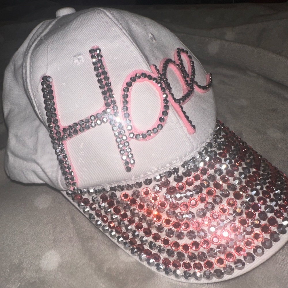Ashley Stewart Bedazzled Hope Hat